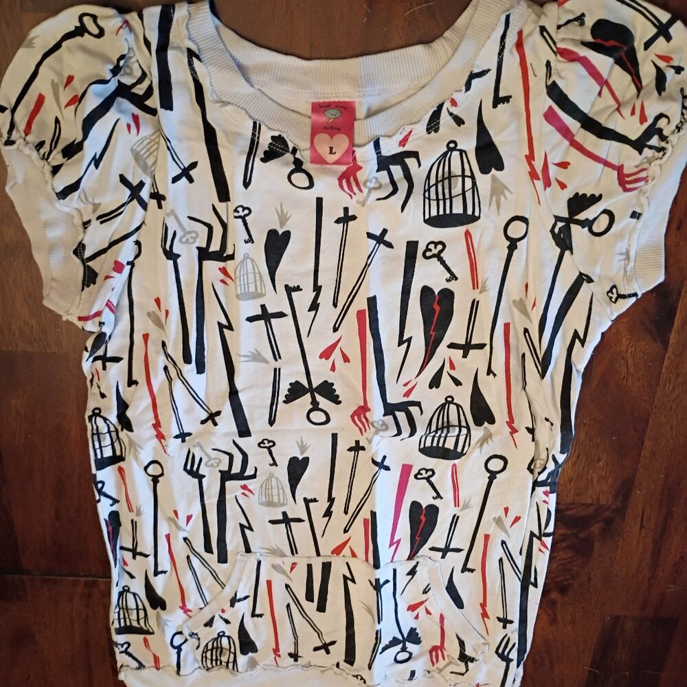 Loyal Army Emo Goth Top